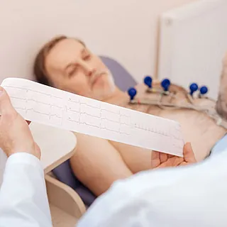 Patient mit EKG